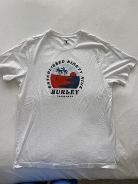 Hurley White Tee with Graphic